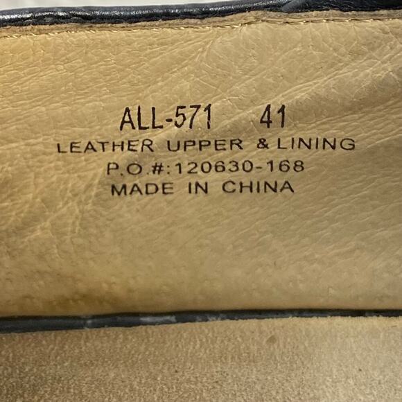 ALEGRIA ALI Floral Slip On ALL-571 Leather Women's Black Sz 10.5 Goth Core Punk - Picture 5 of 8